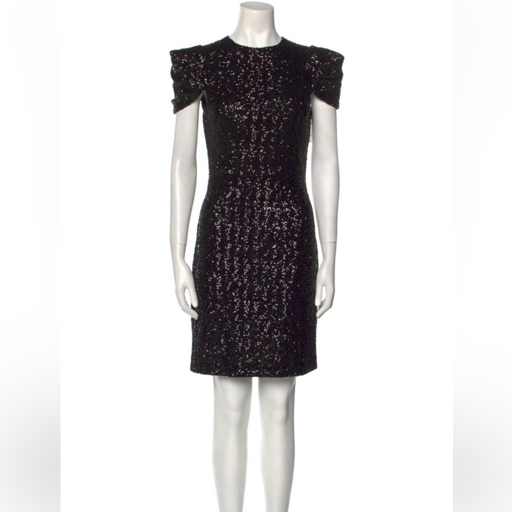 Michael Kors Collection - Black Puff Sleeve Bodycon Mini Dress - size 4